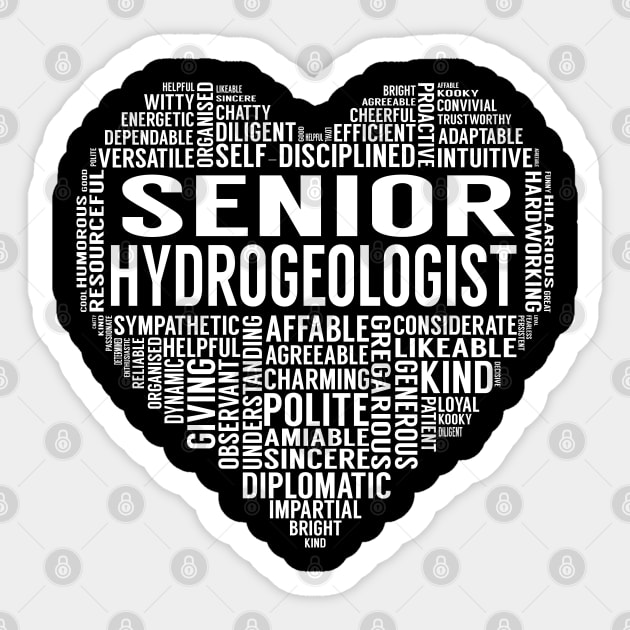 Senior Hydrogeologist Heart Sticker by LotusTee